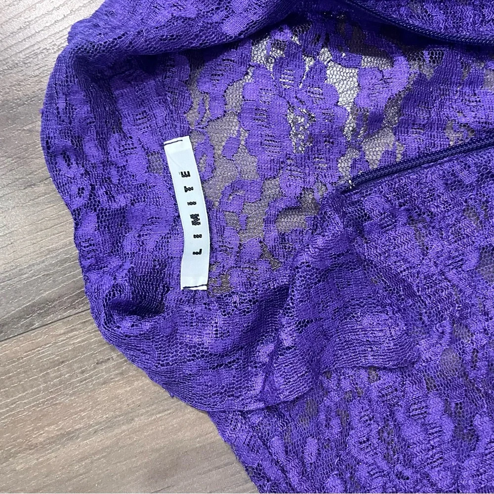 Limite Purple Lace Cropped Jacket - Picture 4 of 4